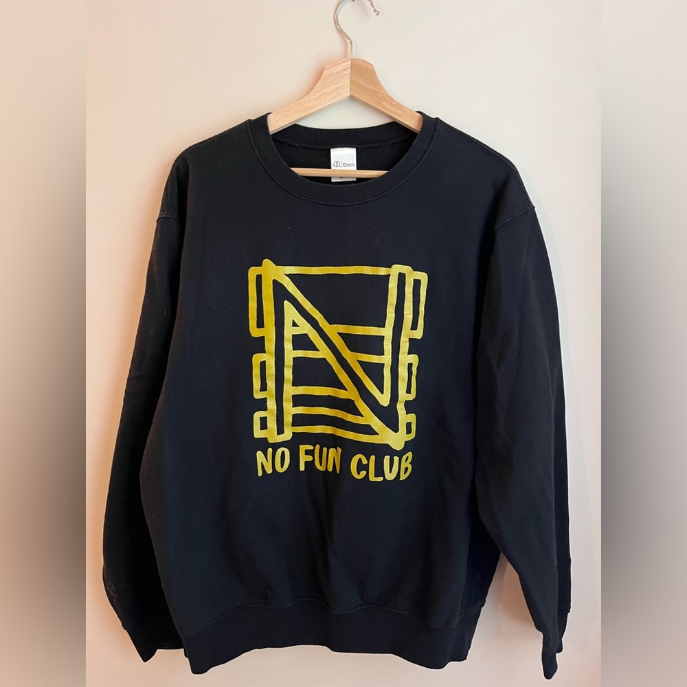 No Fun Club crewneck sweater